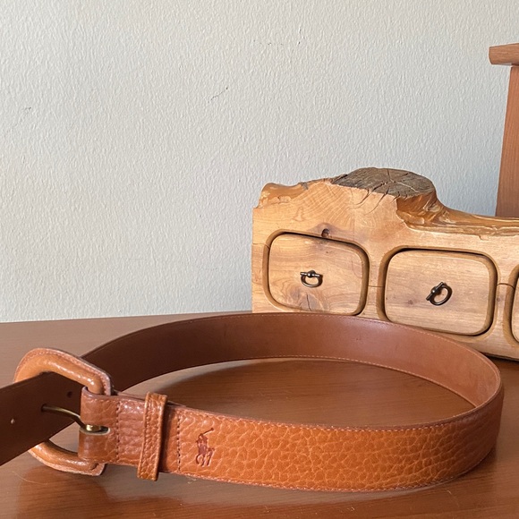 Vintage Ralph Lauren Leather Belt - Picture 2 of 11